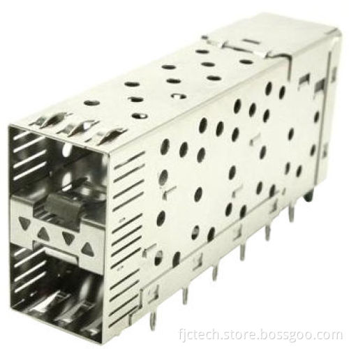 2 x 1 SFP Cage/2 x 1 SFP + Cage Connector with Light Pipe